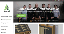 Desktop Screenshot of hunton.no