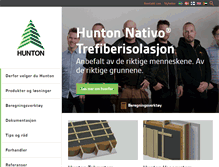 Tablet Screenshot of hunton.no