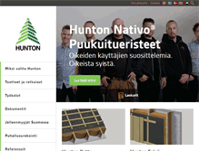 Tablet Screenshot of hunton.fi